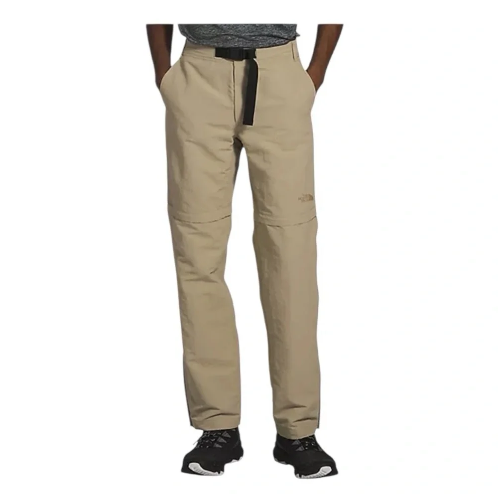 North Face Paramount Trail Tan Lightweight Pants Zip-Off Shorts Nylon Size 36